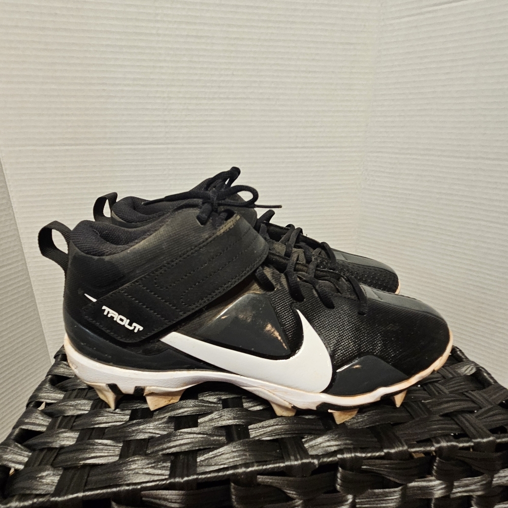 Nike Fastflex Trout Shoes Mens Size 7 Black Baseball Cleats Sneakers CT0831-009